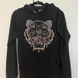 KENZO classic logo tiger hoodie MENS Size S with Brown Logo NWT